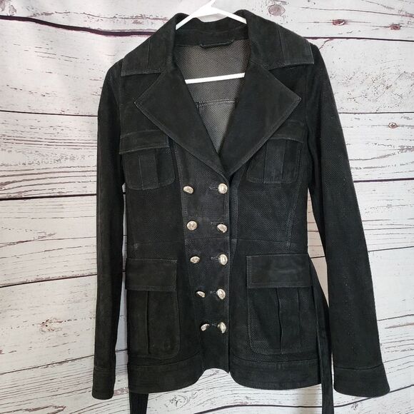 NOI Firenze Black Leather Jacket 44 - Picture 4 of 8